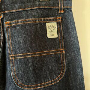 Judi Rosen NY side zip jeans with patch pocket detailing front and back, size 28